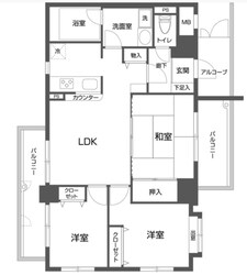 グリーンフィールド大山の物件間取画像